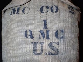 WWI US M1910 Canteen Cup & Cover - Motor Car Co.  2 Quartermaster Corps Marked 2