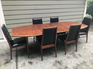 Dillingham Mid Century Walnut Dining Table and 6 chairs 2