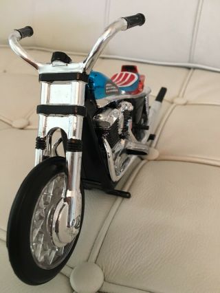 EVEL KNIEVEL IDEAL STUNT CYCLE ONE OF A KIND CUSTOM EVIL TOY FIGURE VTG 70 ' S 10
