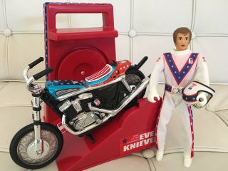 Evel Knievel Ideal Stunt Cycle One Of A Kind Custom Evil Toy Figure Vtg 70 