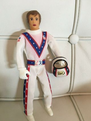 EVEL KNIEVEL IDEAL STUNT CYCLE ONE OF A KIND CUSTOM EVIL TOY FIGURE VTG 70 ' S 3