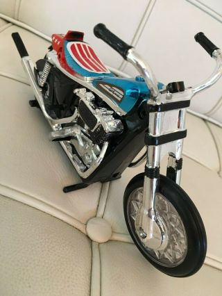 EVEL KNIEVEL IDEAL STUNT CYCLE ONE OF A KIND CUSTOM EVIL TOY FIGURE VTG 70 ' S 7