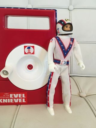 EVEL KNIEVEL IDEAL STUNT CYCLE ONE OF A KIND CUSTOM EVIL TOY FIGURE VTG 70 ' S 8