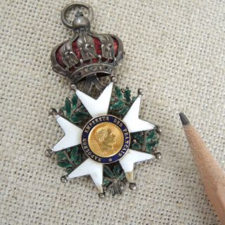 French Legion Of Honor Star Breast Badge Napoleon Sterling Silver Second Empire