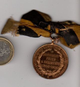 pre WWI Austria Kaiser FJ German Wurttemberg 4 Inf Regt Medal Napoleon 2