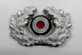 Wwii Officer Visor Cap Hat Dress Military German Wreath Cockade Badge Pin Medal