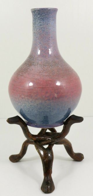 Fine Antique Chinese Sang de boeuf Oxblood Vase and Bowl 2
