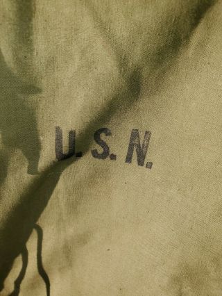 WW2 US NAVY NEAR Foul Weather Rain Deck Coat/Jacket Size Large EXCLT CNDT 3