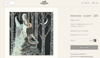 Hermes 2018 Awooooo silk scarf by Alice Shirley / dans un jardin alphabet carre 2