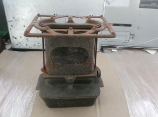 Antique American Cast Iron Kerosene Stove Sad Iron Heater