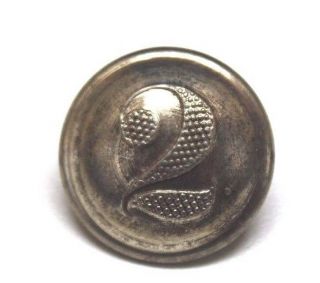 Spanish American War Silver Plated 2nd Cavalry Button 13/16 " =20mm=32l Each B8456