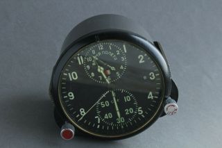 Soviet Military USSR cockpit AChS - 1 Clock Airforce SU MIG Aircraft Air Force 3