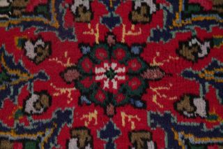 VINTAGE Geometric RED Persian Area Rug Oriental Large Hand - Knotted Wool 10 ' x13 ' 7