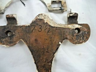 Antique Cast Iron SOUTH BEND MALLEABLE Wood Stove Range Shelf Pot Holder Bracket 3