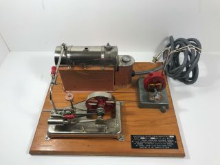 Jensen Mfg.  Co.  Style No.  10 Live Steam Engine Toy Power Plant With Light