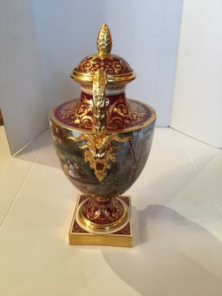 Monumental Antique KPM Hand Painted Porcelain Vase 4