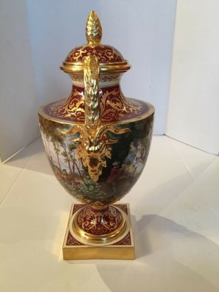 Monumental Antique KPM Hand Painted Porcelain Vase 6