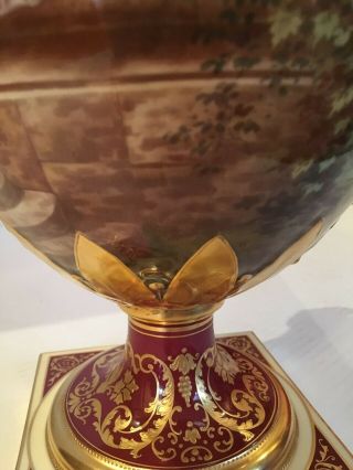 Monumental Antique KPM Hand Painted Porcelain Vase 8