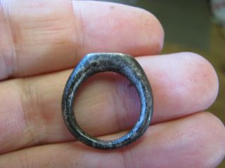 Roman Solid Silver Ring Inscribed " Leg X " [lot 9]