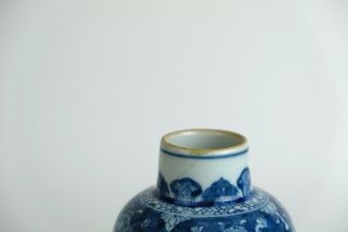 Antique Chinese Porcelain Qianlong Period Blue & White Vase 18th Century 8
