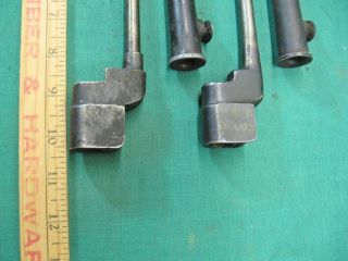 Pair WW2 Spike Bayonet with scabbard for the British Enfield No.  4 MK 1 Rifle 2