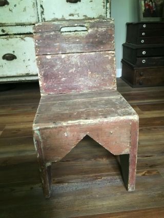Late 1800?s Early 1900?s Childs Folk Art Chair