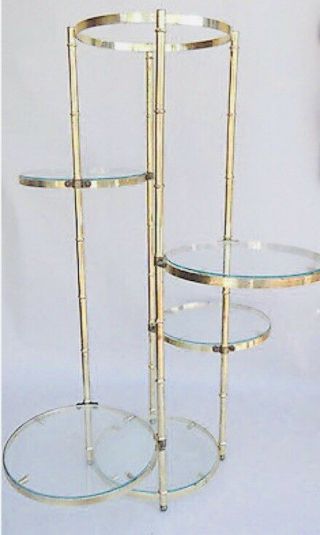 Mcm Mid Century Hollywood Regency Planter Plant Stand Table Maurice Duchin Inc