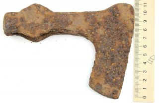 Ancient Rare Authentic Viking Kievan Rus Byzantine type Iron Battle Ax 8 - 10 AD 3
