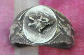 Vintage Sterling Silver Us Army 40th Infantry Regiment Ring Size - 10.  147