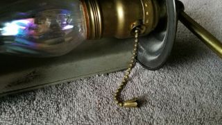 Antique WWll US Navy Pearl Harbor Chief Petty Officers Desk Lamp 10