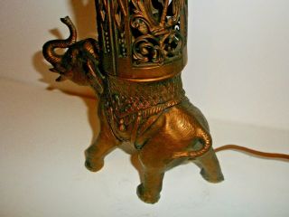 1920 ' s - 30 ' s Antique Trunk Up Elephant Perfume / Incense burner Lamp DECO,  LOOK 10