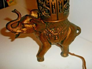 1920 ' s - 30 ' s Antique Trunk Up Elephant Perfume / Incense burner Lamp DECO,  LOOK 2