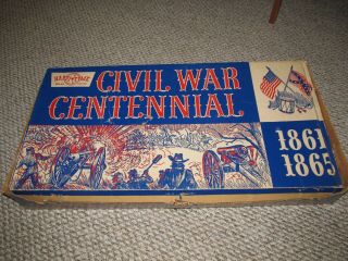 Vintage Marx Civil War Centennial 1861 - 1865 Play Set No 5929 Box