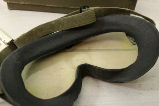 M - 1944 Goggles WWII Dated 1944 W/ Box Lens Vintage Military Polaroid 74 - G - 77 7