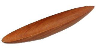A Mid Century Scandinavian Teak Bowl Canoe Form Modernist