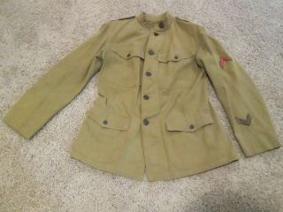 Wwi Us Army Combat/battle Tunic/shirt Insignia And Patches Estate Find