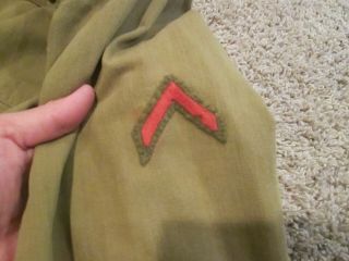 WWI US Army COMBAT/BATTLE tunic/shirt INSIGNIA and PATCHES estate find 3