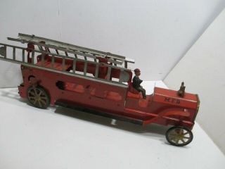 1909 Dayton Schieble DP Clark Hill Climber Friction Ladder Firetruck Toy,  Truck 3