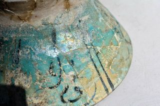 Ancient Persian Luristan Mesopotamian Pottery Bowl Areas Of Iridescence Restored 8
