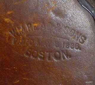 Antique 1885 Leather William Read & Sons Boston Small Gun Firearm Pocket Holster 6