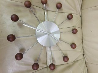 Signed George Nelson Mid Century Style Modern Ball Clock