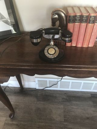 1920’s Monophone Telephone Nickle and Black 5