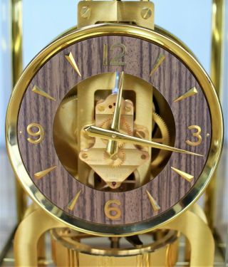 Jaeger LeCoultre Atmos Clock Classic Wood Dial 6