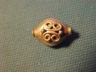 A Rare Sasanian Gold Decorative Bead Circa 224 - 642 Ad