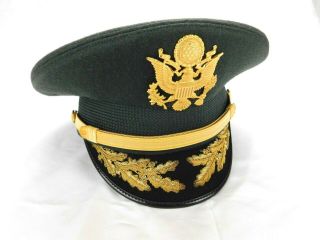 Kingform Us Army Military Field Grade Officer Service Green Uniform Hat 7 1/4