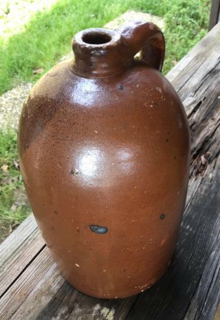 RARE B.  F.  USSERY Stoneware Pottery JUG,  WATER VALLEY MISSISSIPPI 7