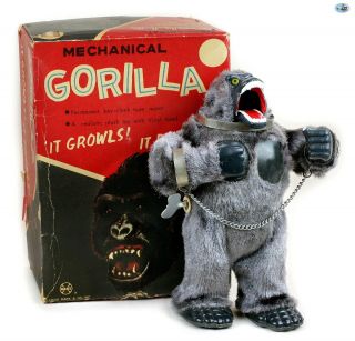 1950s Vintage Japan Louis Marx Mechanical “gorilla Monkey” Wind - Up Toy