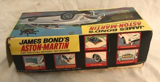 1965 Gilbert James Bond 007 Aston Martin DB5 Tin Toy Box 10