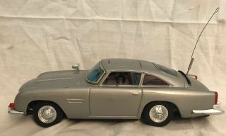 1965 Gilbert James Bond 007 Aston Martin DB5 Tin Toy Box 5