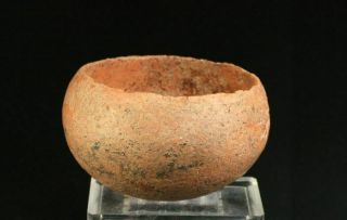 SC INTERESTING PRE COLUMBIAN POTTERY BOWL ' HEAD CUP ',  CHANCAY 1200 - 1400 AD 2